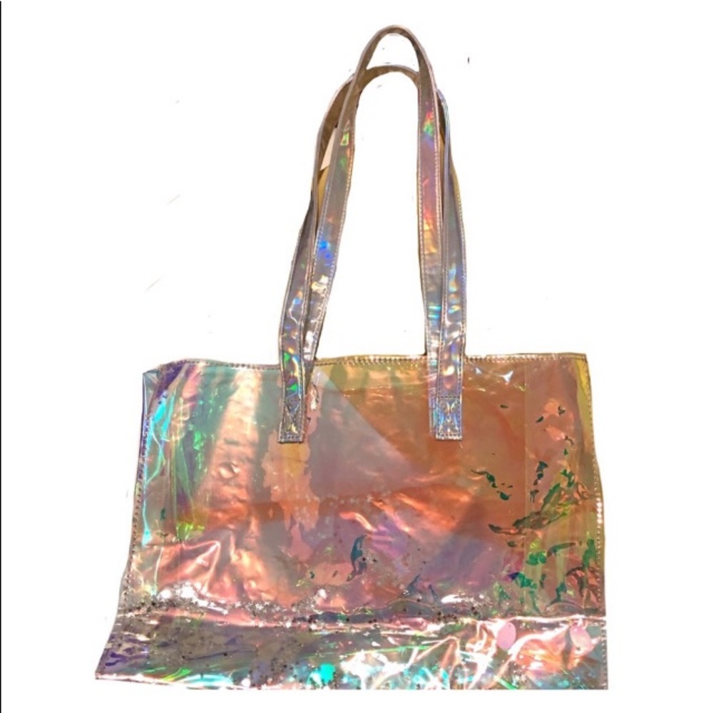 Tote Bag-Holographic Stars - Picture 1 of 10